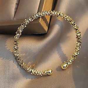 GOLD BANGLE CUFF BRACELET 18K Gold PLATED